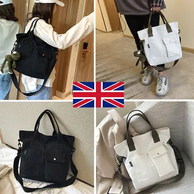 Women Ladies Satchel Shoulder Bag Tote Messenger Lady Cross Body Canvas Handbag • £5.99