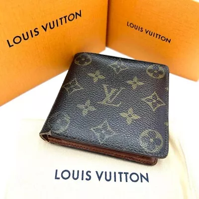 Auth Louis Vuitton's Marco Old Model M61675 Bifold Wallet Monogram No Box USED • $94.90