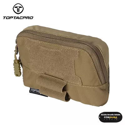 TOPTACPRO Tactical MOLLE Pouch Accessory Pouch Chest Storage Admin Panel Airsoft • $18.13