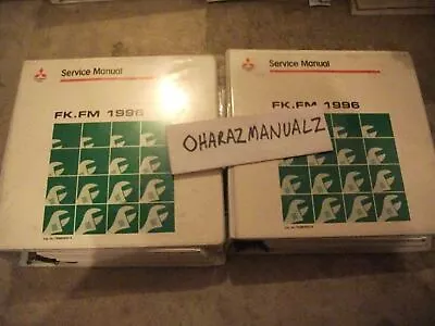 1996 FUSO Mitsubishi FK FM Service Manuals TWME9503-A/B Vols 1 & 2 • $244.99