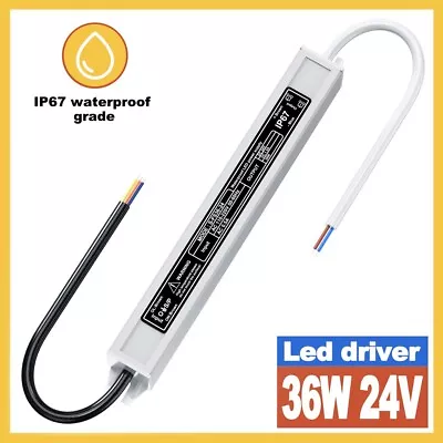 IP67 Waterproof Led Power Supply 24V 36W Led Driver DC Low Voltage Transformer • $13.15