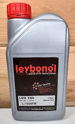 Leybonol LVO 180 Vacuum Pump Oil 1 Liter L-1668FM • $74.95