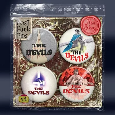 THE DEVILS - Ken Russell Oliver Reed Derek Jarman Loudon Badge Button Pin X4 • £3.50