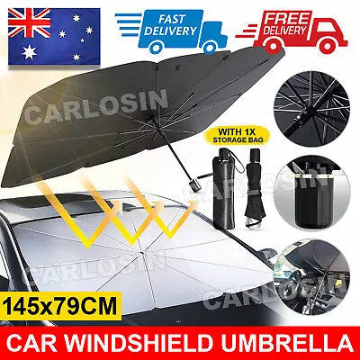 Foldable Car Windshield Sunshade Front Window Cover Visor Sun Shade Umbrella • $13.95