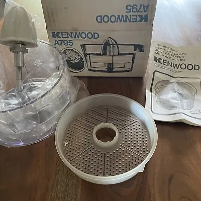 Vintage Kenwood Juicer NEW A795 Juice Extractor Reamer Strainer Bowl Open Box • $49.99