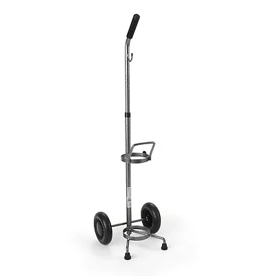 Drive Medical Oxygen Cylinder Cart Adjustable Rolling Cart For D & E Cylinders • $33.99