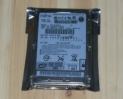 £9.59 • Buy NEW Fujitsu 40 GB,Internal,4200 RPM,6.35 Cm (2.5 ) MHT2040AT Hard Drive