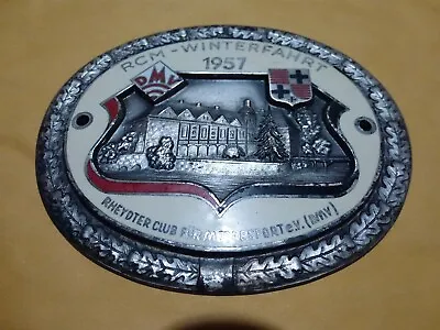 Badge Auto Car German Rally #328 1957 BMW Mercedes Porsche VW DMV • $90