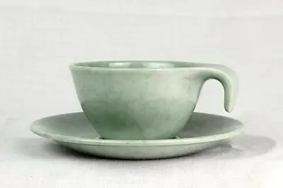 1953 Russell Wright Residential Melmac Pistachio Green Cup+Saucer - 24pcs Avail. • $5.99