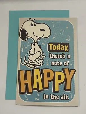 Hallmark Birthday Card Musical Peanuts Snoopy Happy Dance ~ Plays Linus & Lucy • $6.99