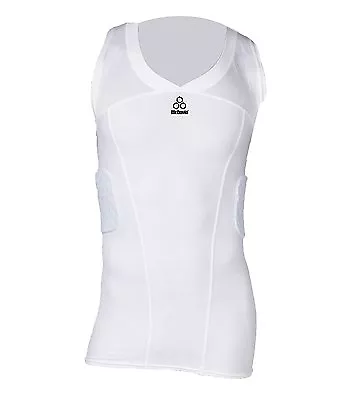 McDavid HexPad V-Neck Body Shirt Football White Men's (XL) • $39.99