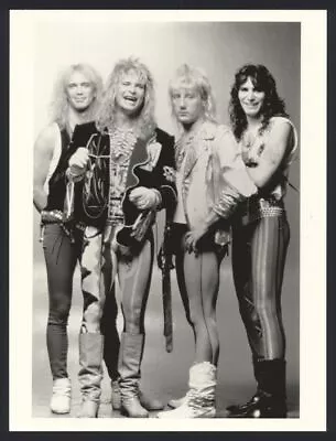 1980s VAN HALEN Original Photo SUPERSTAR GLAM METAL HARD ROCK BAND Hdp • $4.99