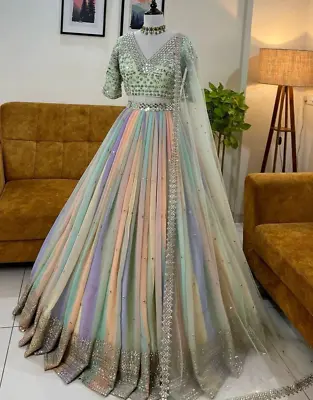 New Designer Lehenga Choli Indian Party Pakistani Wedding Wear Bollywood Outfit • $59.40
