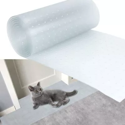 Easy Clear Carpet Cover Plastic Floor Rugs Mat Cat Carpet Protector  Doorway • $34.14