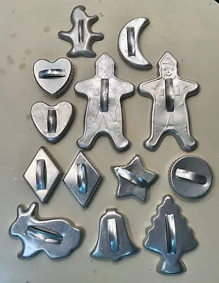 $10 • Buy Vintage 1950s Aluminum Tin Cookie Cutters - 15