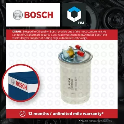 Fuel Filter Fits VW VENTO 1H2 1.9D 91 To 97 Bosch 1H0127401C 191127401E Quality • $20.72