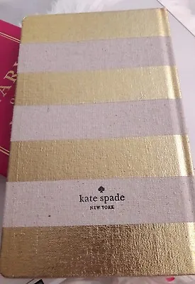 $19.50 • Buy Kate Spade 2017 Stripe Gold Note Agenda Planner