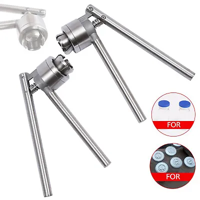 Manual Vial Crimper Stainless Steel 20mm Medical Bottle Cap Crimping Tool USA • $35