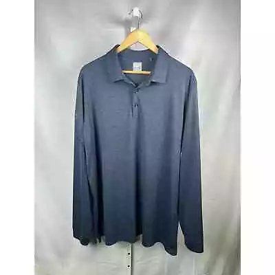 Callaway Swing Tech Long Sleeve Golf Polo Mens Size XXL Blue • $29
