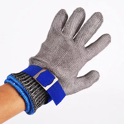 Safety Cut Proof Stab Resistant Metal Mesh Stainless Steel Butcher Glove • $9.71