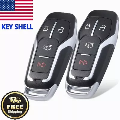 2 For 2015 2016 2017 Ford Mustang Smart Key Fob Prox Remote Case Shell 164-R8109 • $18.50