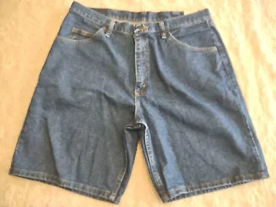 Wrangler Relaxed Fit Denim Jean Shorts 606W1DH Blue Mens 36 (meas 35) NEW • $15.19