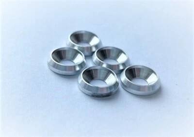 £4 • Buy PrecisionGeek Aluminium Countersunk Cup Washers M3 8mm Dia CNC Solid Metal 5x