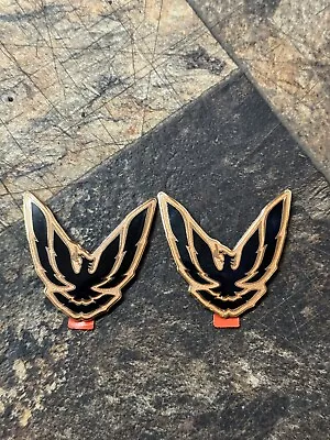 NOS 1985-86 Firebird SE Special Edition D86 Sail Panel Bird Emblem Set Of 2 Gold • $358.88