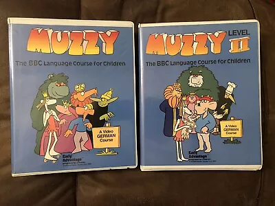 MUZZY Kids German And English - BBC VHS Language Course - Level 1 And 2 • $39.89