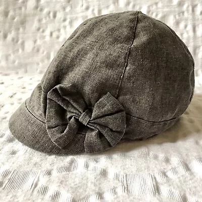 Magid Womens Military Cadet Style Cap Hat Dome Style Newsboy Bow Cotton Packable • $13.99