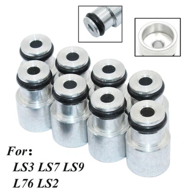 $14.25 • Buy 8x NEW For A LS1 LS2 Manifold LS3 LS7 Shorty Fuel Injector Adapter Spacer