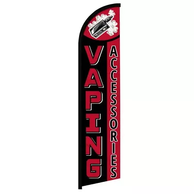 Vaping Accessories Full Curve Windless Swooper Flag Vape Smoke Shop • $18.95