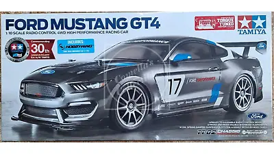 Tamiya 1/10 Ford Mustang GT4 4WD Race Kit TT-02 Chassis Motor And ESC #58664-60A • $133