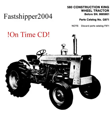 $16.99 • Buy Case 580CK Backhoe Loader Tractor Parts Catalog Manual 580 CK  Construction King