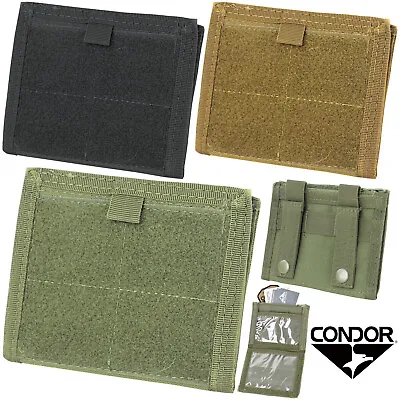 Condor MA39 Tactical Zipper Pocket MOLLE PALS Modular Card ID Panel Wallet Pouch • $10.95