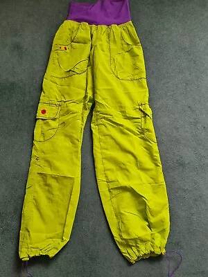 Zumba Fitness Yellowy Green Leggings Pants Size Small  • £6