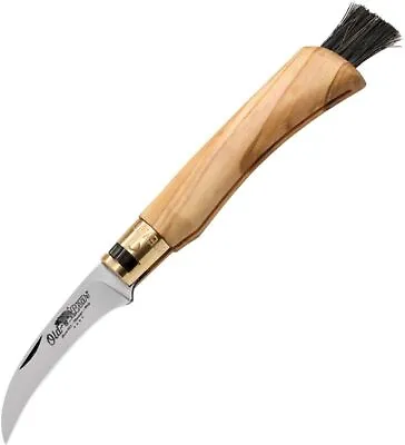 Old Bear Mushroom Folding Knife 2.75  420 Steel Curved Blade - 9387-19_LU • $30.35