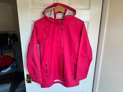 Womens Merrell Opti-shell Pink Waterproof Jacket Small Hooded Coat Uk 8 10 • £28.99