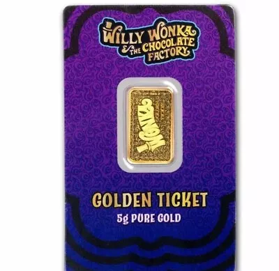 5 Gram PAMP Suisse Willy Wonka Gold Bar (New W/ Assay) • $685