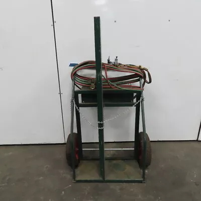 Anthony 2 Cylinder Oxygen Acetylene Gas Cutting Torch Cart Hand Truck 35' Hose • $584.99