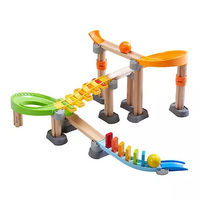 HABA Kullerbu Melody Dominoes Rolling Ball Track Play Set With Xylophone And • $149.99