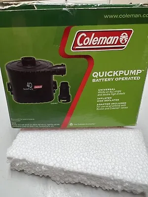 Coleman QuickPump 4D Battery Operated Universal Air Pump #5999-E300 NOS • $12.99