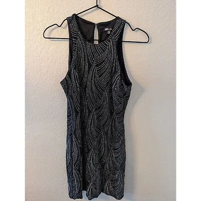 Vintage 1990s Jump Apparel Womens Sz 6 Black And Glitter Cocktail Dress • $23.29