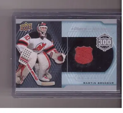 Martin Brodeur 2013-14 Upper Deck Hockey A Piece Of History 300 Win Club Jersey • $44.99