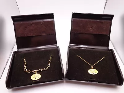 2 Vintage Trifari Jewelry 1ok Penants & 14k Necklace & Bracelet By Balfour Rare! • $9.99
