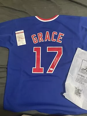 Chicago Cubs Majestic Baseball MLB Jersey Mark Grace Jsa Authentic Auto • $64.94