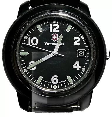 Victorinox Swiss Army Wristwatch T Swiss Made T BLACK For Repair Battery ? Nice • $9.99