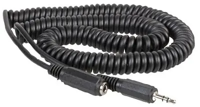 £3.99 • Buy Coiled 3.5mm Headphone Extension Cable Male To Female Jack Audio Lead - 4m