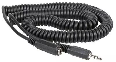 Coiled 3.5mm Headphone Extension Cable Male To Female Jack Audio Lead - 4m • £3.99