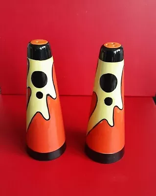 Lorna Bailey RARE  LAVA Salt And Pepper Pots  5  High • £55